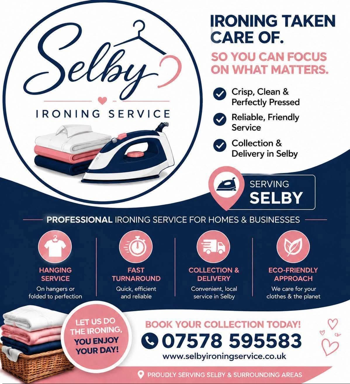Selby Ironing Service information